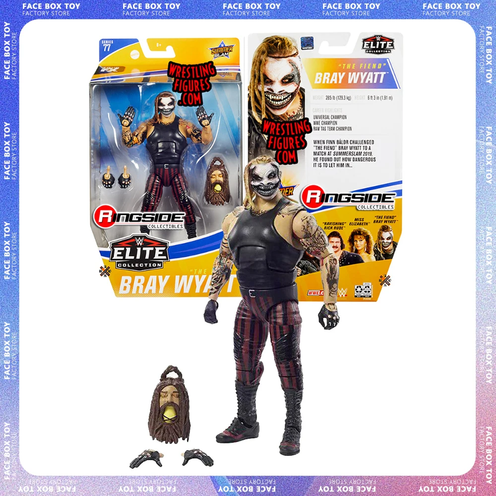 

Фигурка борецов Mattel WWE, фигурка бренда Bray Wyatt Windham, Лоуренса Ронда, экшн-фигурки, фигурка с маской Fiend, коллекционные игрушки, оригинал