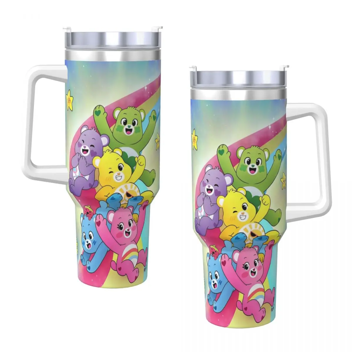 MINISO уход Медведи Мультфильм стакан из нержавеющей стали пляжная кофейная кружка