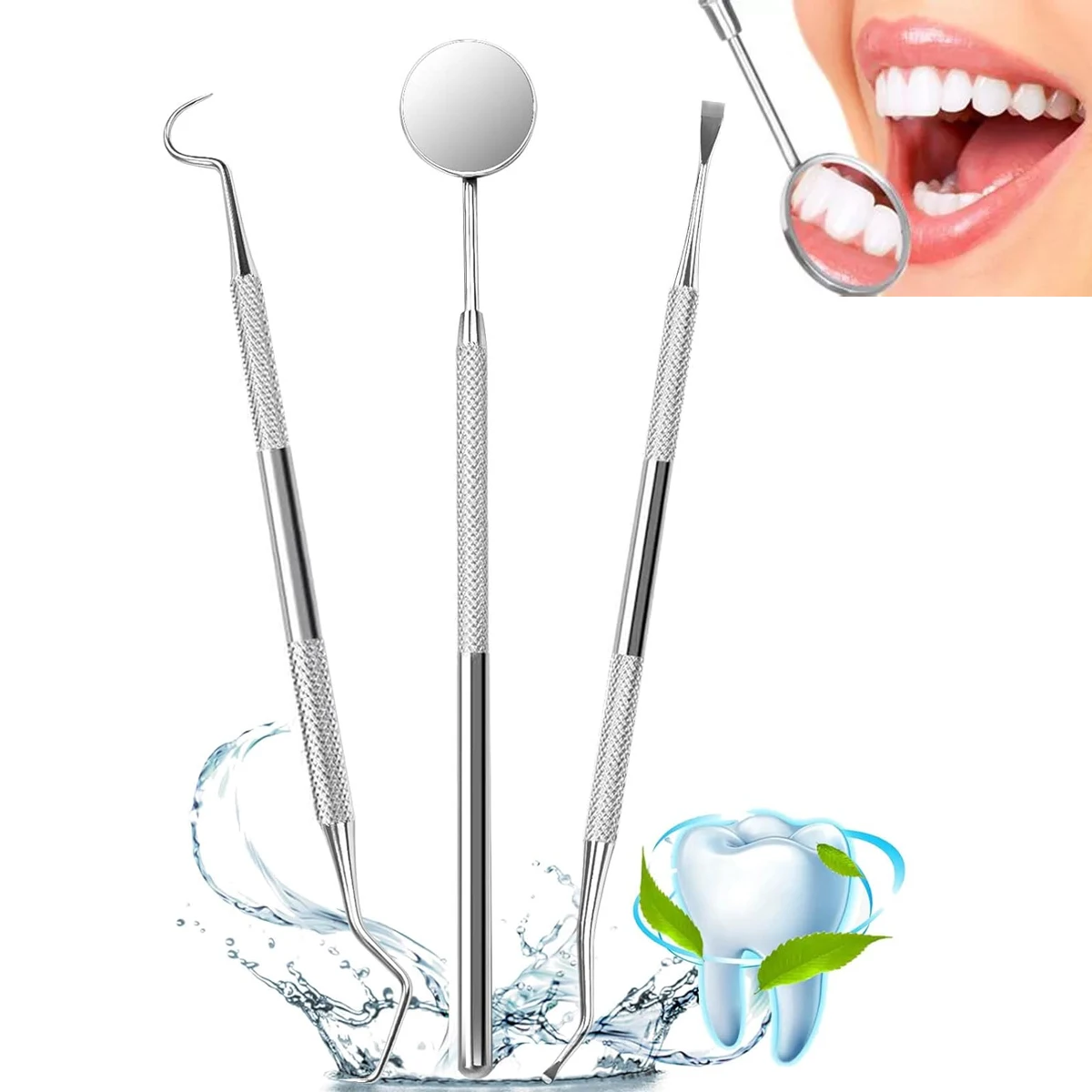 1 шт. стоматологические инструменты из нержавеющей стали зеркало для стоматолога