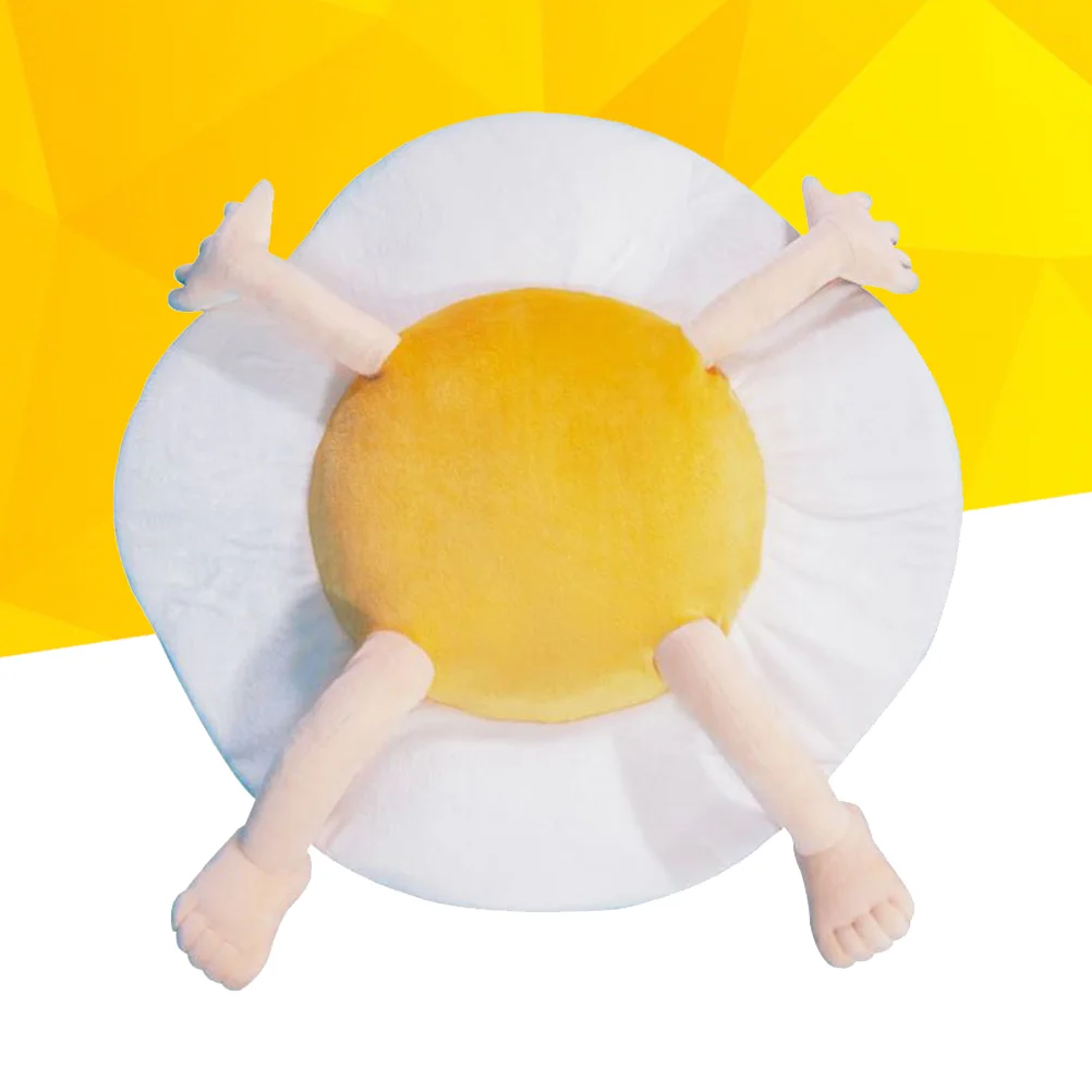

Creative Poached Eggs Plush Funny Egg Cushion Pillow Bolster Home Decoration