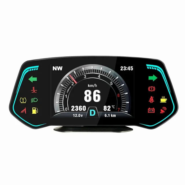 

Автомобильная электроника OBD2 телефон со спидометром турбооборотом и будильником температура автомобильные Сменные аксессуары Автомобильный цифровой дисплей