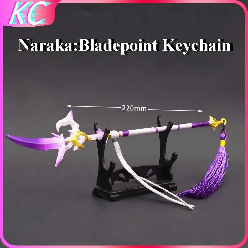 

Naraka:bladepoint Sword Keychain Dragonforce Koi.blossoms Katana Anime Game Justina Gu Weapon Figure Model Gift Children Toys