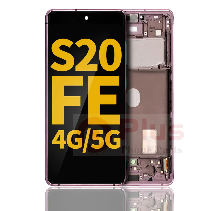 

AMOLED Display With Frame Replacement For Samsung Galaxy S20 FE 4G/5G (Refurbished) (Cloud Lavender)