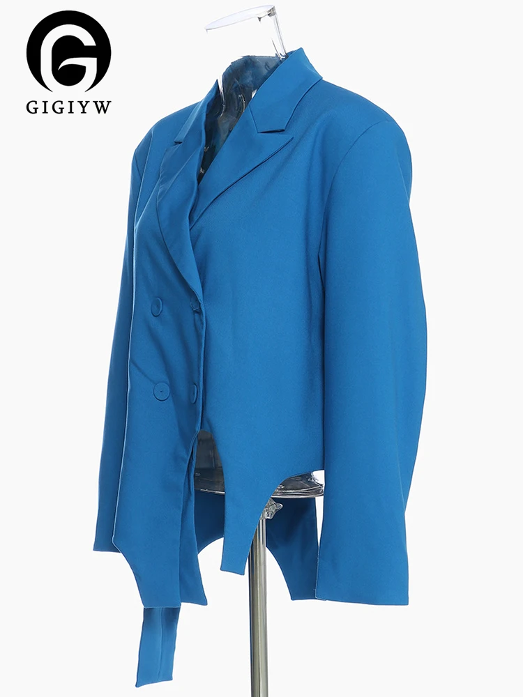 

Женский ажурный Блейзер GIGIYW, Тонкий Блейзер с отложным воротником и длинным рукавом, на пуговицах