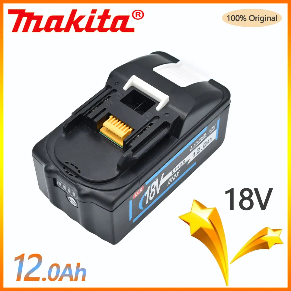 

12.0Ah MAKITA 18V Replacement li-ion battery for MAKITA Bl1840 BL1830 Bl1890 Bl1860 with LED really capacity input 21700 cell