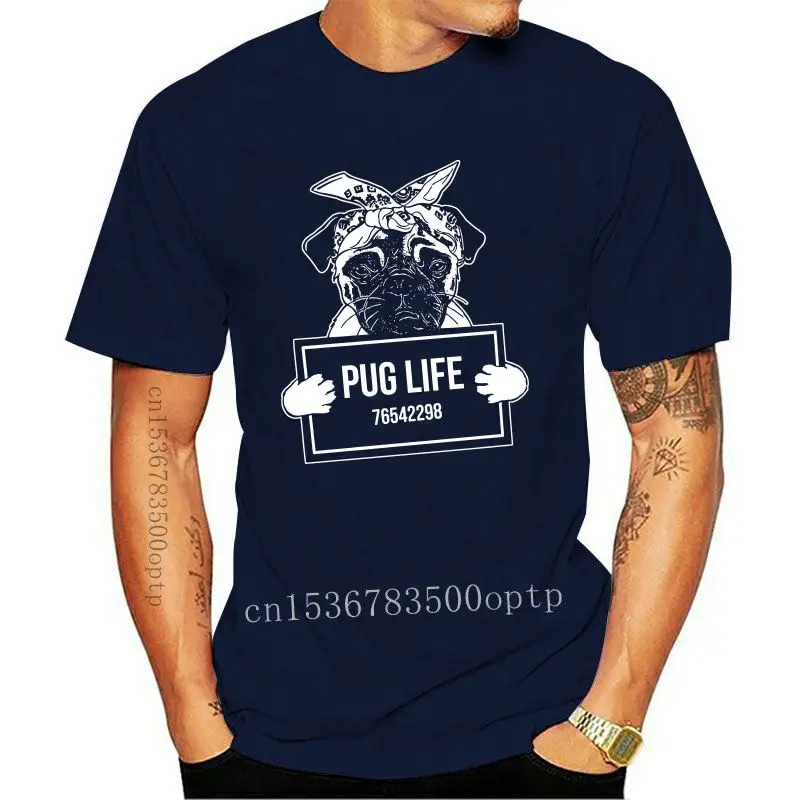 

Camiseta divertida de Pug Life para hombre y mujer, camisa informal con estampado de perro, cachorro y amor, nueva