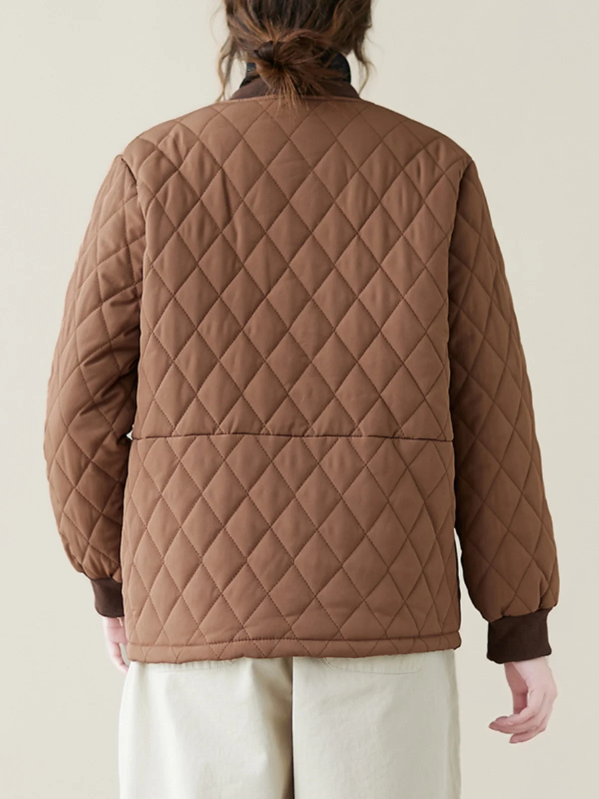 Модная женская куртка на хлопковой подкладке в стиле ретро осень и зима 2024 новая