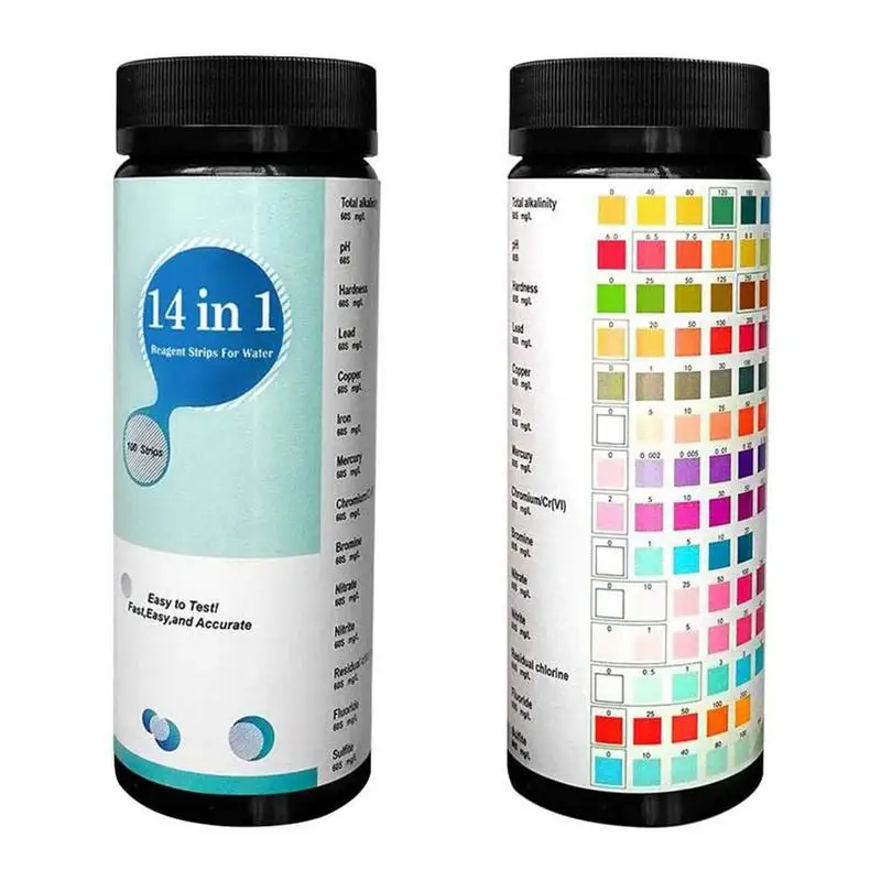 

Тест-полоска для питьевой воды 71415 в 1, нитрат брома и PH для определения качества воды в аквариуме и бассейне