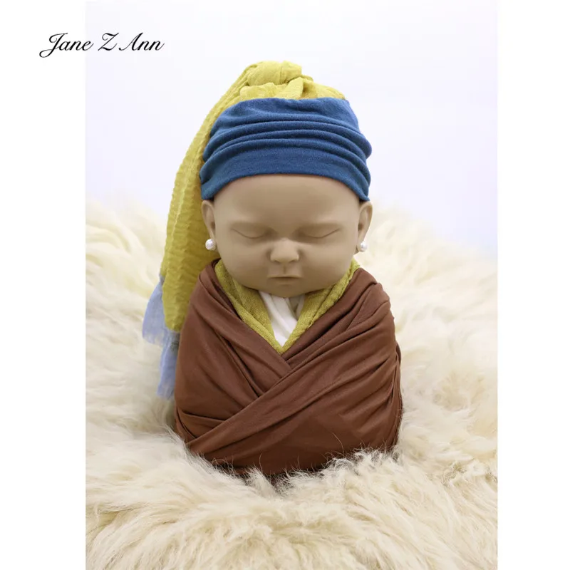 New children photography hats Newborn baby photo props creative color matching soft headscarf | Kids Hats & Caps