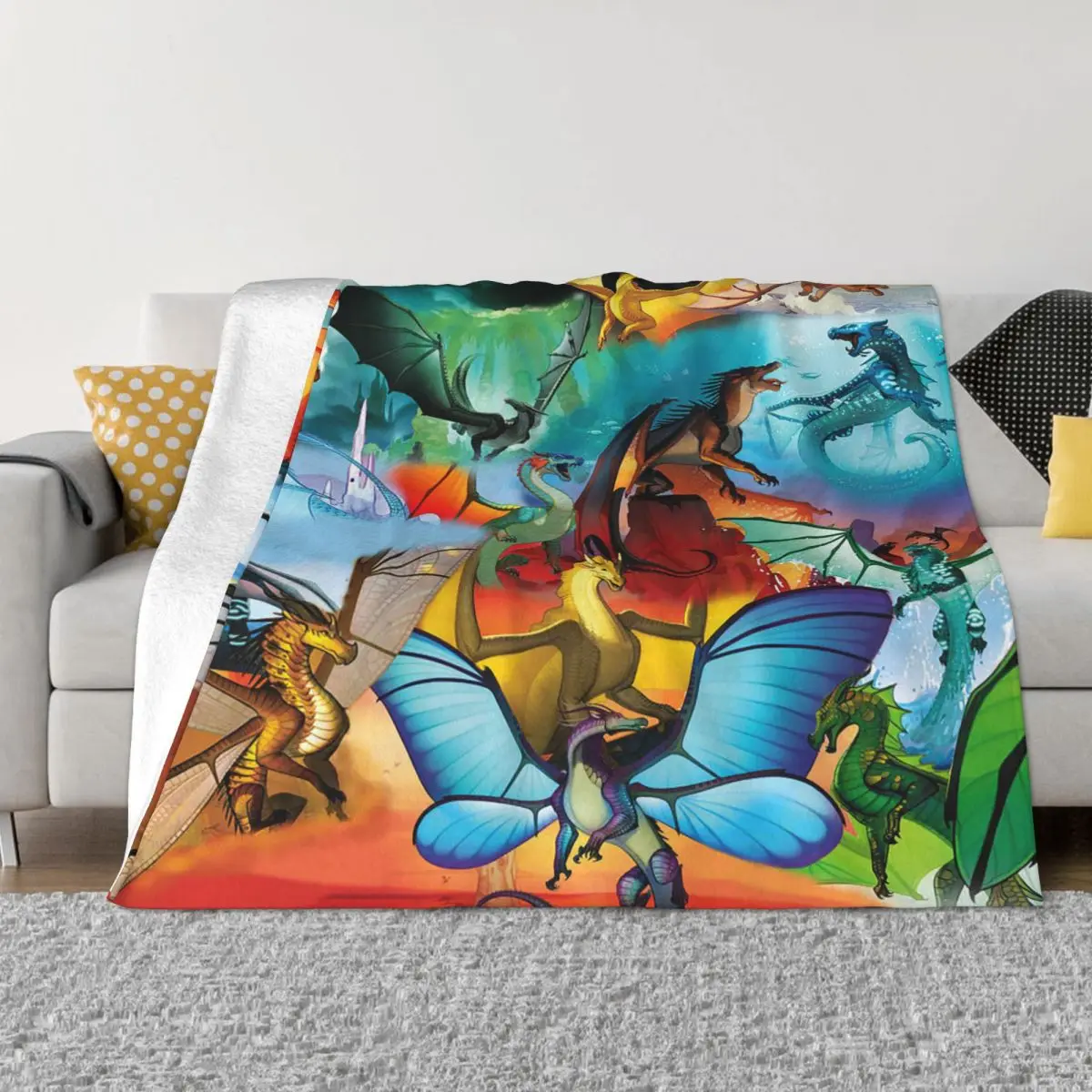 

Wings Of Fire Blanket Sofa Cover Velvet Textile Decor Kid and Adult Gift Soft Throw Blankets for Sofa Office Plush Thin Quilt