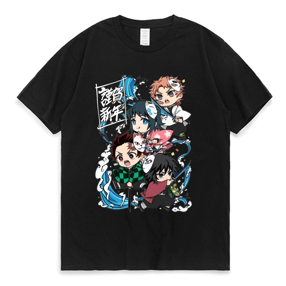 

Anime Demon Slayer Kimetsu No Yaiba Tshirts Cosplay Summer Short Sleeve Men Women Clothes Cartoon Blade of Ghost Graphic T Shirt
