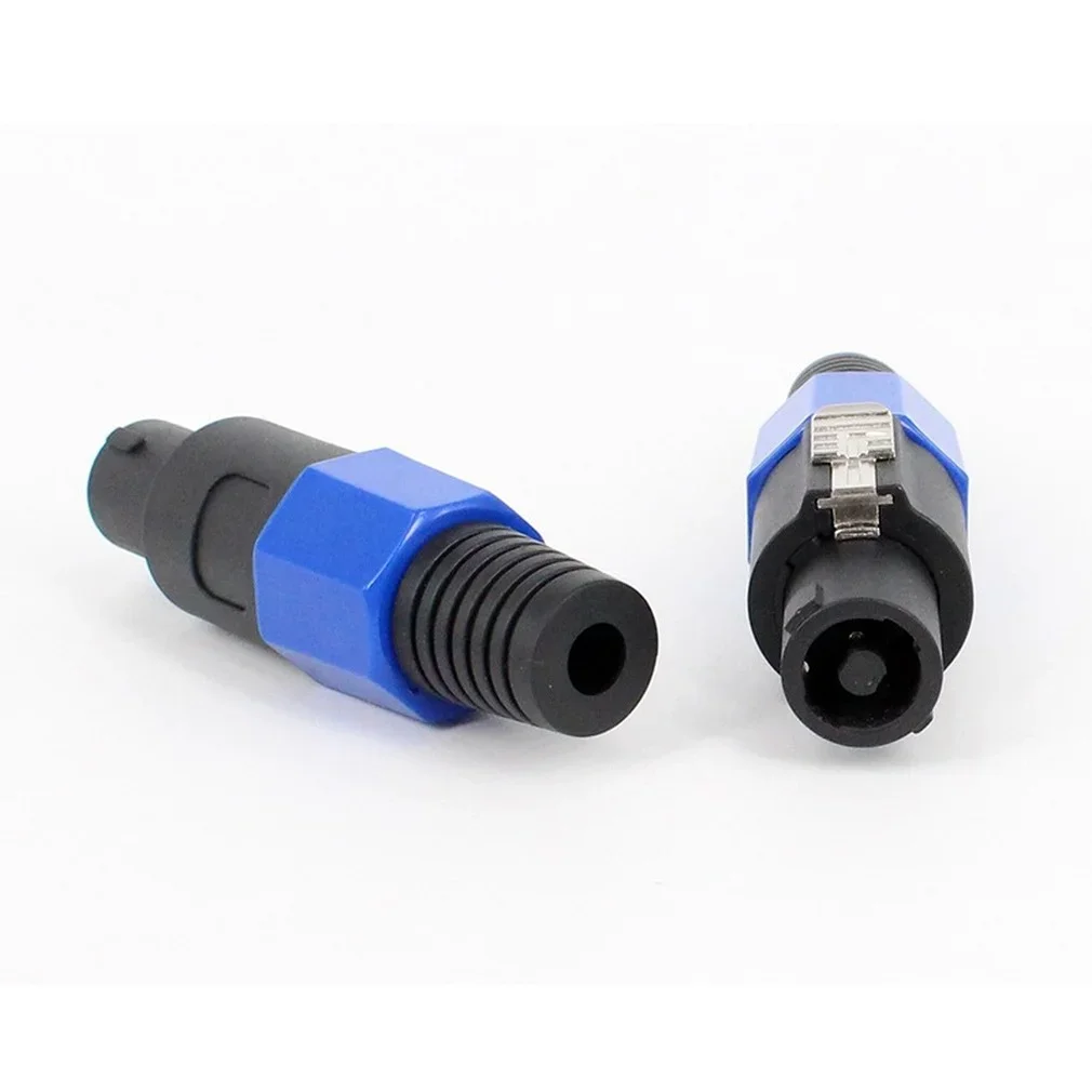 

4Pin Lock Amp Speaker Connector Solder Adapter Long Tail Professional XLR 4Pole Audio Cable Female Socket Male Plug
