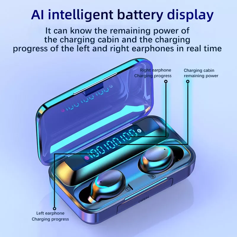 Оригинальные технические наушники Bluetooth TWS сенсорная гарнитура со сканером