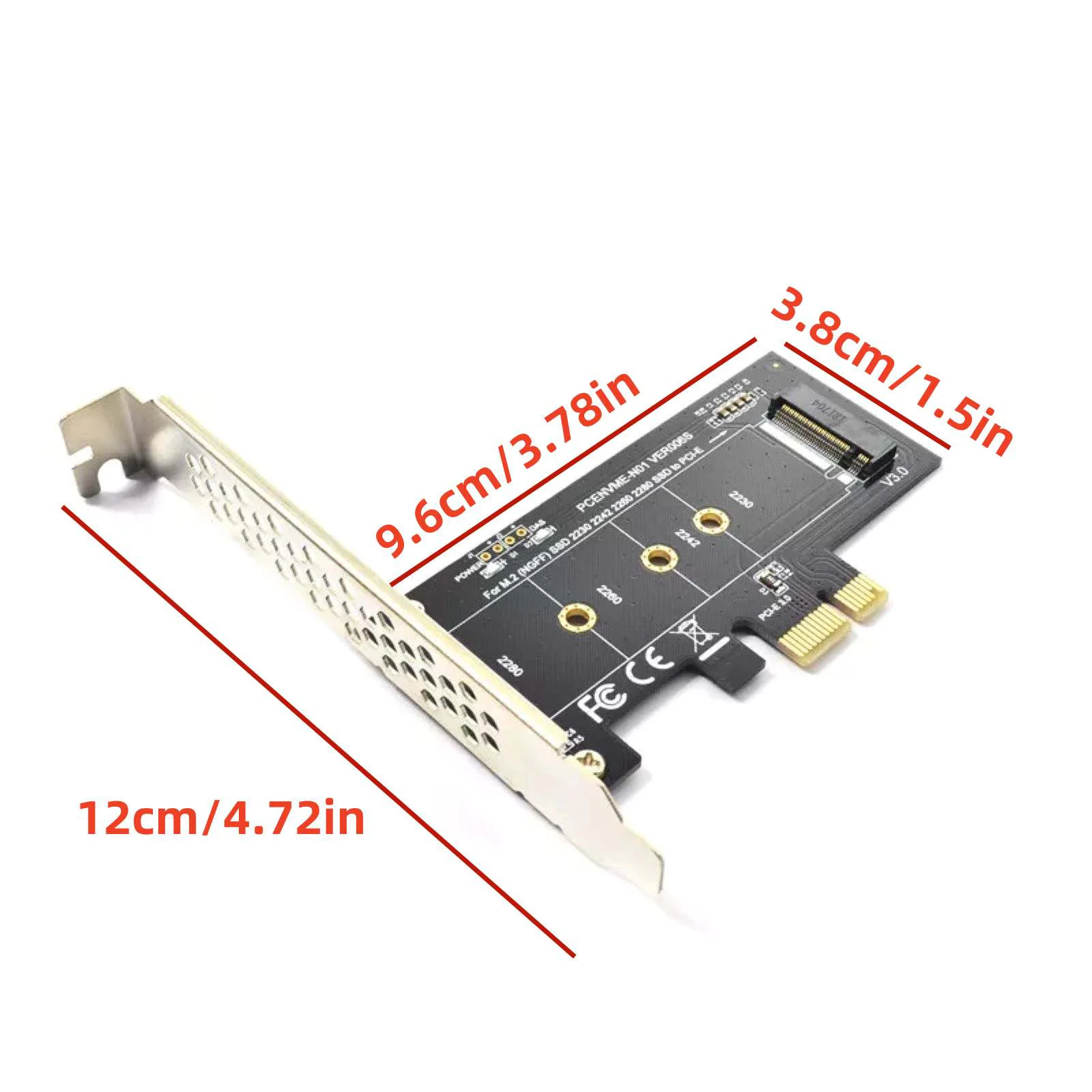 Фото Адаптерная карта PCI-Express 1X для M.2 NGFF для Samsung PM970 980 981 PM961, PCIE 3.0 X1 для NVME SSD M2, поддержка 2230 2242 2260 2280 №2