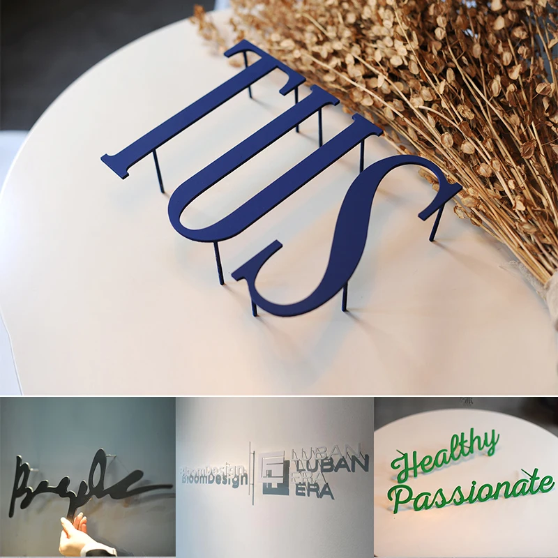 

Customized Office Wall Metal Letter Color Paint Strut Signs Alphabet Letters Logo Business Outdoor Or Indoor
