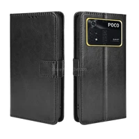 business leather flip case for xiaomi poco m4 pro 4g global funda stand phone cover for xiaomi poko poco x4 pro m4 pro 5g coque
