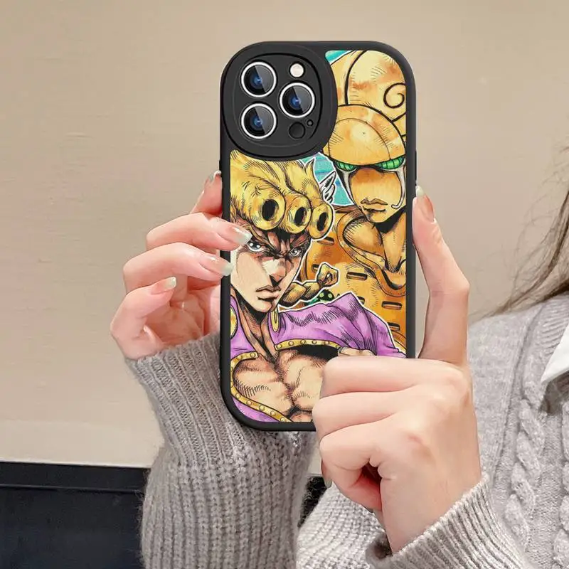 JoJos Bizarre Adventure Phone Case Hard Leather For iPhone 14 13 12 Mini 11 14 Pro Max Xs X Xr 7 8 Plus