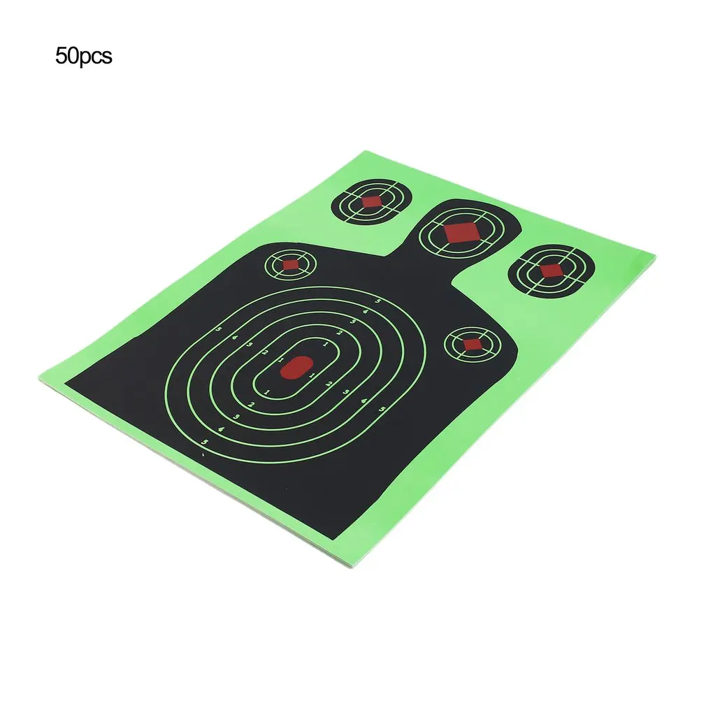 

50PCS Shooting Targets Reactive Splatter Gun Rifle Shots Paper Target