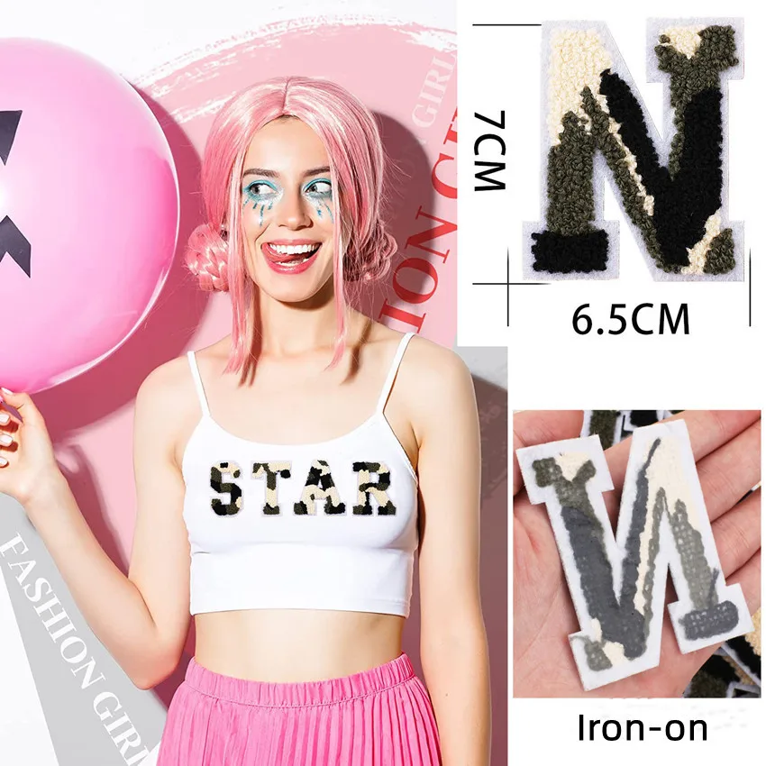 Художественный алфавит буква имя патчи для одежды искусственная вышивка