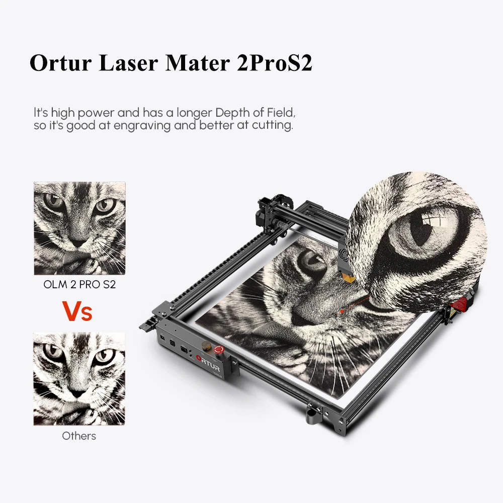 

ORTUR Laser Engraver Rotary Attachment OLM2 pros2 Laser Engraving and Cutting Machine For Wood Metal Woodwork Diy Carpentry Tool