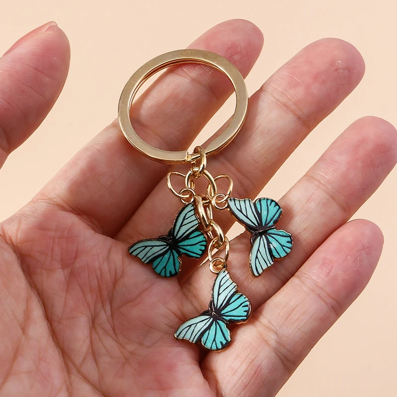 Aihua 30 стилей новые красочные эмалевые животные бабочки брелок для женщин девушек