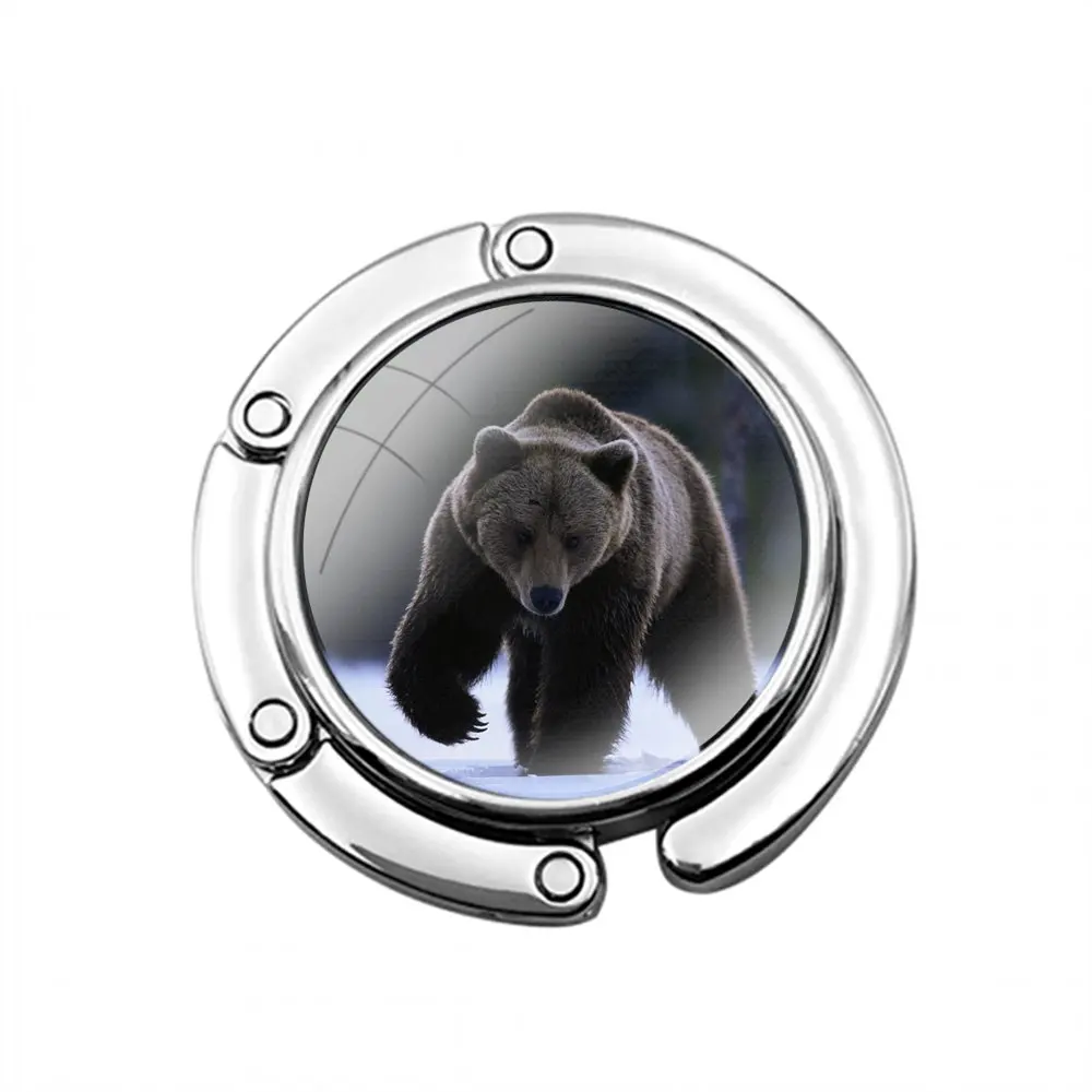 Bear Россия художественный складной крючок для женского стола сумка хранения