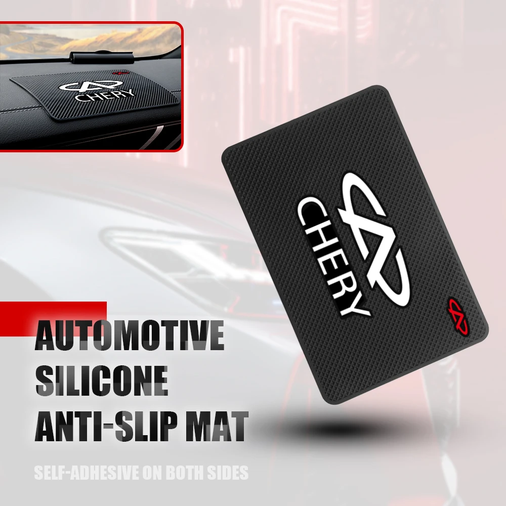 

1PCS Car Dashboard Non Slip Phone Mats Anti-slip Silicone Pads Auto Decoration Accessories For Chery Tiggo 4 5X 2020-2022 2 3 4