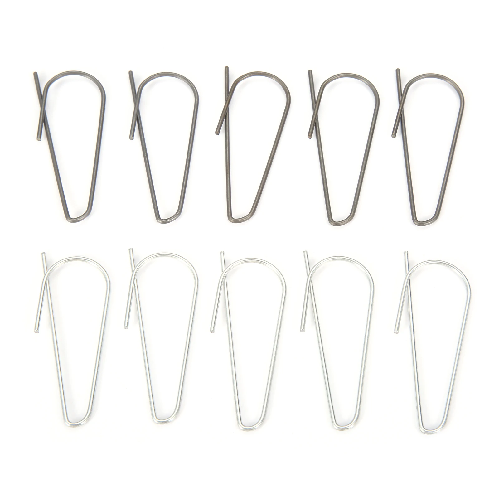 

10pcs Tag Clips Metal Attaching Label Hook Attachment Holder Safe Durable Tag to Bundle Coil Wire Loop Hanging Tools 60mm/2.36in