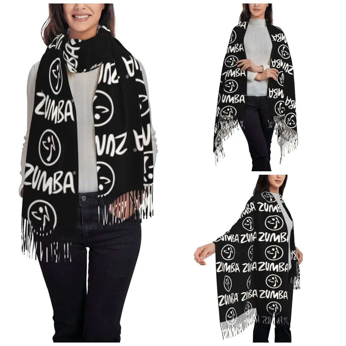 Z-Zumbas шарф для женщин зима-осень шаль из пашмины накидка танцев фитнеса джаза