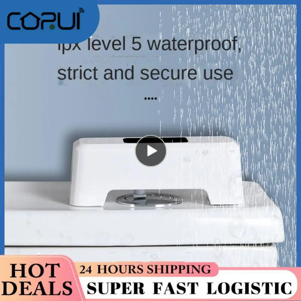 

Bathroom Non-contact Button Touchless Automatic Intelligent Toilet Flush Sensor For Children Elderly New Smart Home
