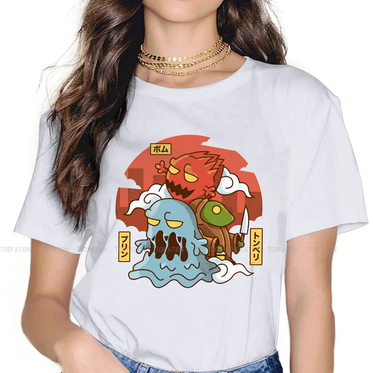 

Fantasy Enemies TShirt For Girls Final Fantasy Game Tops Fashion Female T Shirt 5XL Homme Print Oversized