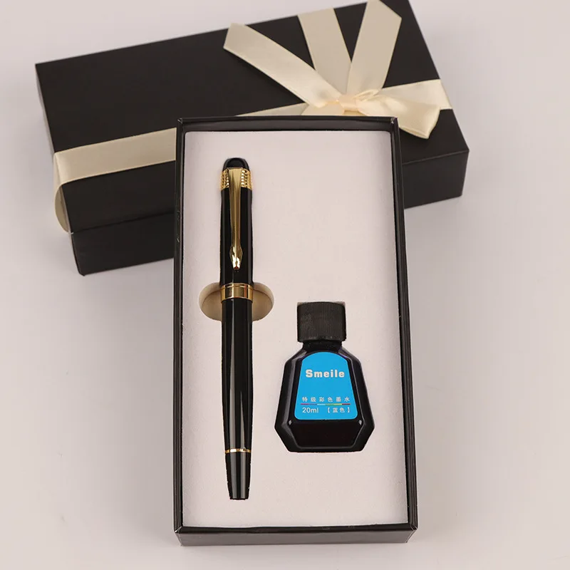 0.5mm Signature Pen F Pen Stainless Steel Office Business Writing Parker Pen Set