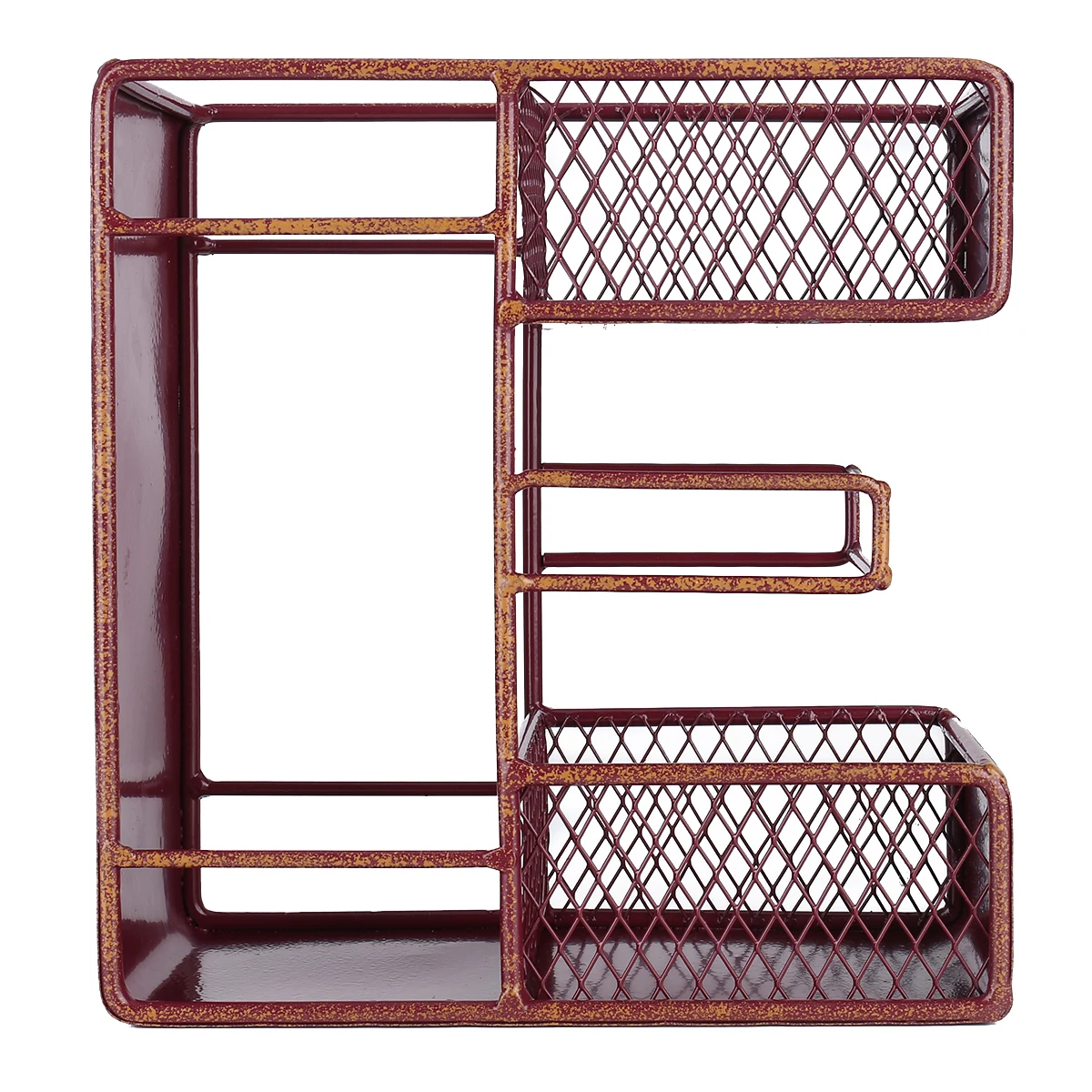 Винная Полка Tooarts Letter-h Железная И Деревянная Декоративная Подставка Для