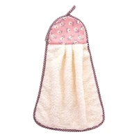 2037cm coral velvet hanging hand towel thickened dishcloth towel household kitchen bathroom absorbent cleaning dishcloth