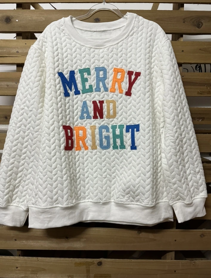 Свитер для женщин осень 2024 вязаное одеяло веселый и яркий пуловер с круглым