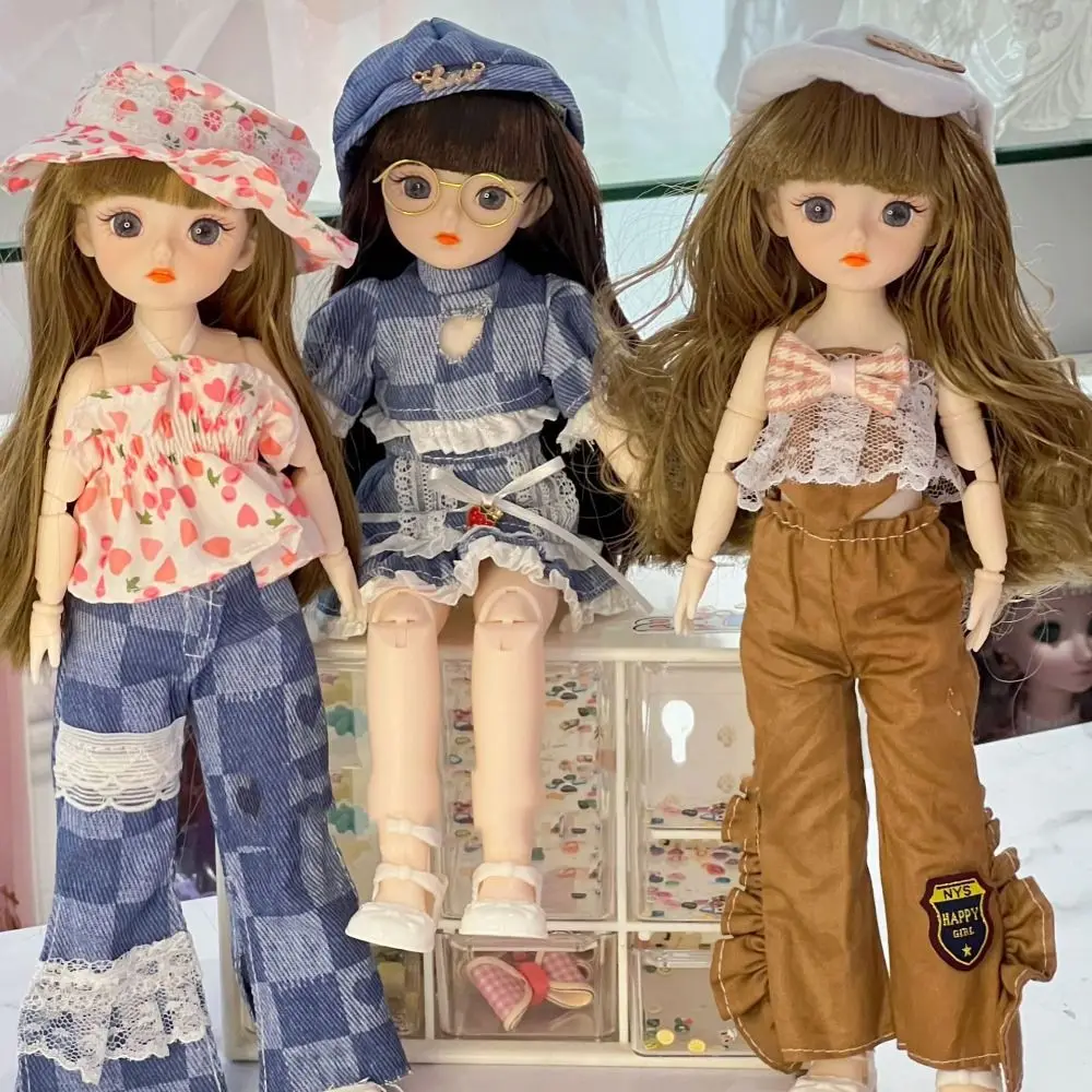Подвижная кукла принцессы BJD с большими глазами корейский макияж мини-кукла Bjd 30