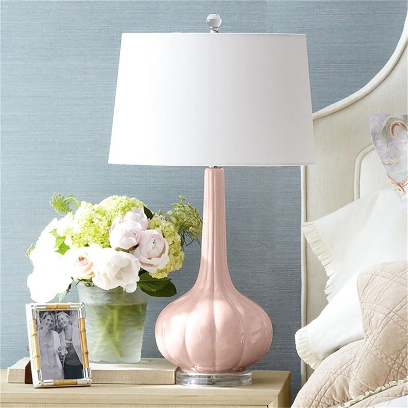 

Desk Lamps Creative Lightings LED for Home Bedroom Decoration Table Contemporary Ceramic table bedroom night novedades space Art