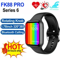 2022 Original FK88 Pro Smart Watch IWO 14 Pro Series 6 Relogio Men's Best Smart Watch Wireless Charging Custom Watch Face