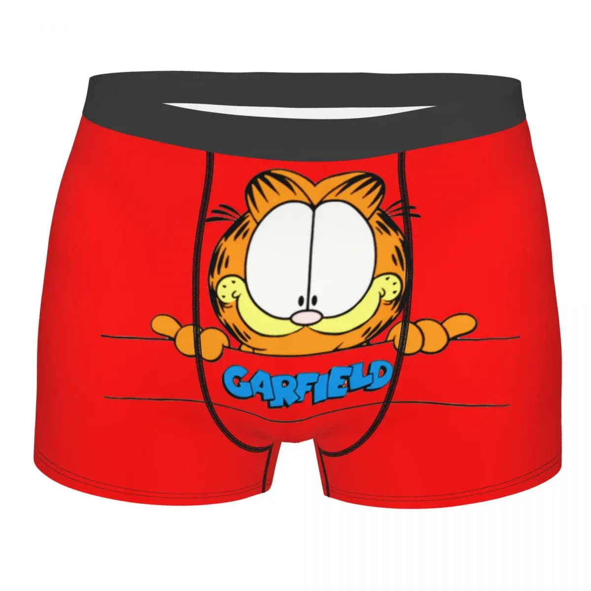 Винтажные шорты-боксеры Garfields на заказ для мужчин милое нижнее белье с 3D принтом
