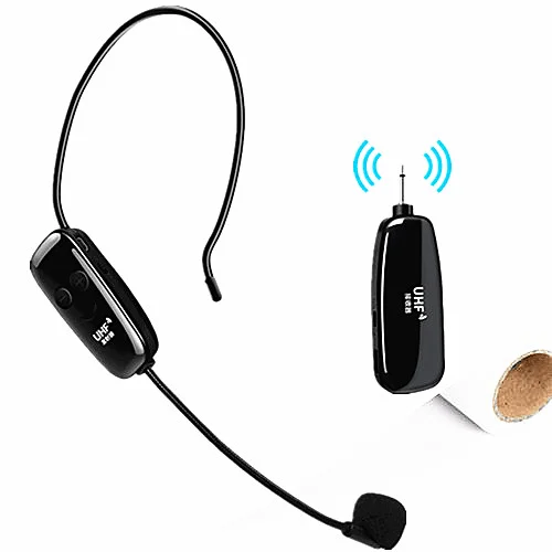 

wholesale portbale UHF headset wireless microphones system cordless mic for teaching selling