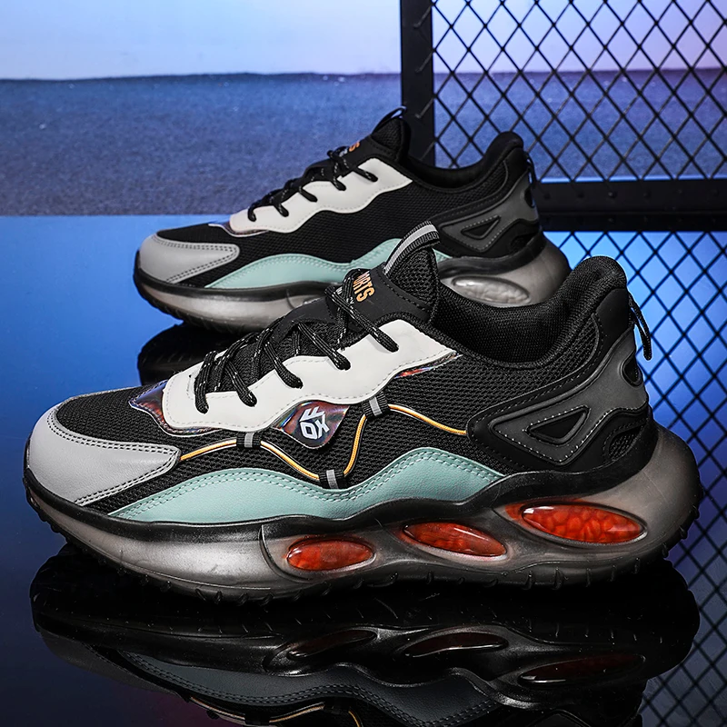 

Men's Shoes Youth Breathable Mesh Ultralight Non-leather Casual Sneakers Fashion Lace-up Sneaker Zapatos Casuales De Los Hombres