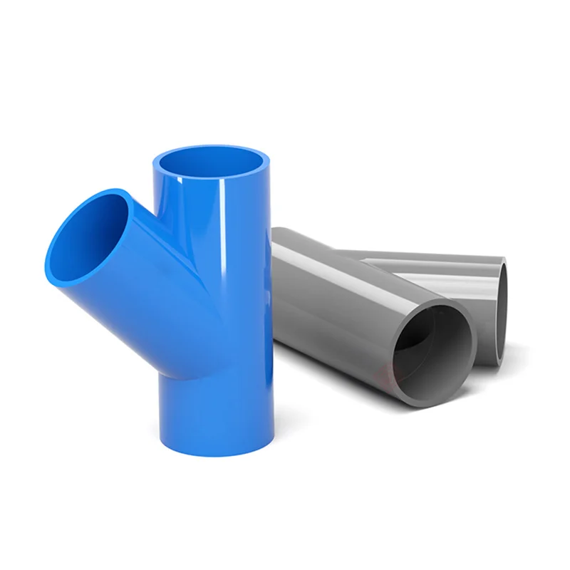 1-10 шт./лот 20-50 мм косой тройник из ПВХ разъемы 45 градусов фитинги для полива