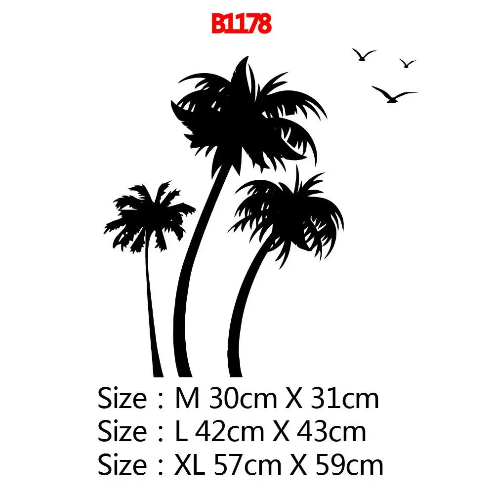 Новая роспись с пальмой наклейка на стену деревом ПВХ для детской комнаты декор