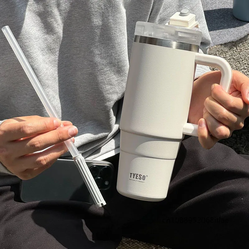 Tyeso 900 мл/1200 мл бутылка для воды из нержавеющей стали автомобильная термочашка