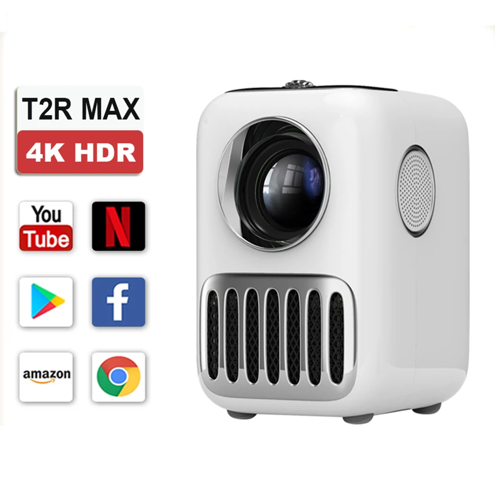 

Светодиодный мини-проектор T2R MAX, Full HD 1080P, BT, Wi-Fi, 4K, 1920*1080P, 16 ГБ
