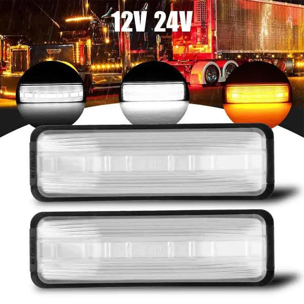 

1 Pair 28led Brake Tail Lights Side Lamp Turn Signal Indicator Modified Parts For Cars Rvs Trucks Trailers