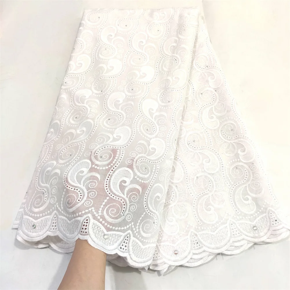 

High Quality Swiss Voile Lace In Switzerland Cotton Dubai Dry Men Dress Lace fabric For Wedding Stones Africa Fabrics Material