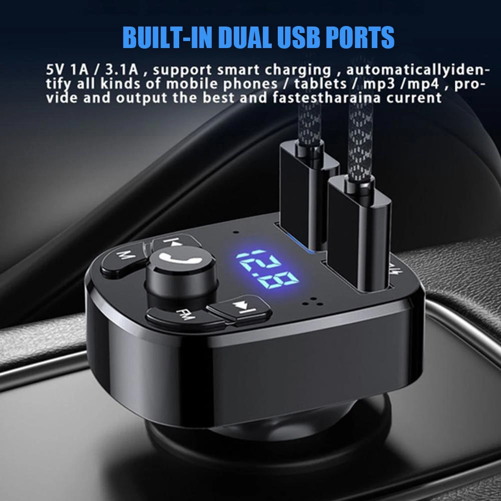 FM-передатчик Bluetooth беспроводное автомобильное зарядное устройство для Toyota Corolla
