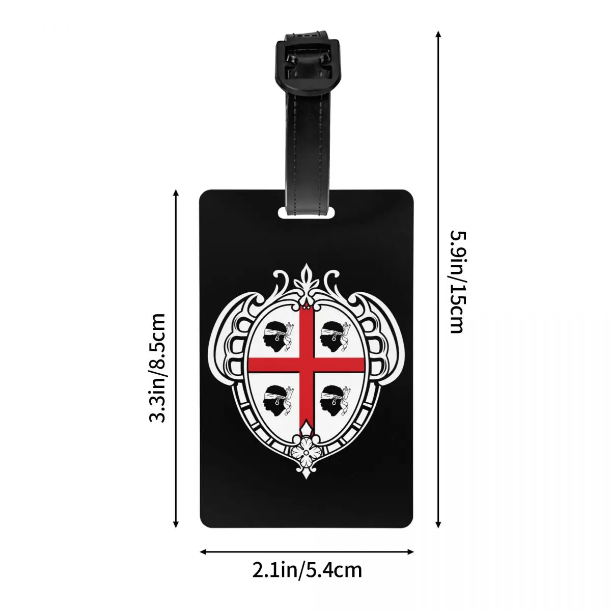 Индивидуальный флаг герба Сардинии багажная бирка для чемоданов Италия Сардиния