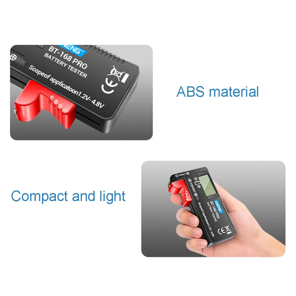 Тестер батареи BT-168 PRO измеритель с цифровым дисплеем 1 2–4 8 В тестер напряжения из